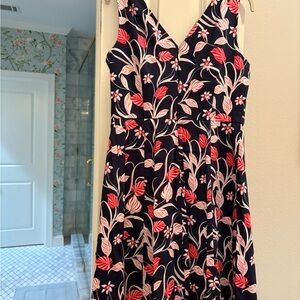 Draper James Navy, Pink & Red Floral Dress
